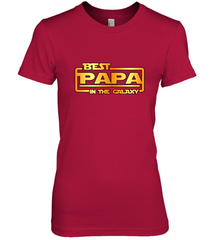 The best Papa in the galaxy Women's Premium T-Shirt Women's Premium T-Shirt - HHHstores