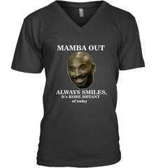 Mamba out always smiles, It's Kobe Bryant of today. Men's V-Neck Men's V-Neck - HHHstores
