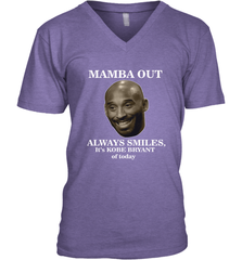 Mamba out always smiles, It's Kobe Bryant of today. Men's V-Neck Men's V-Neck - HHHstores