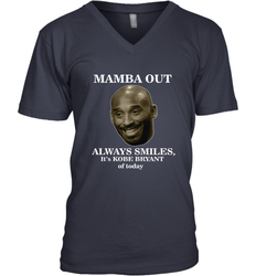 Mamba out always smiles, It's Kobe Bryant of today. Men's V-Neck