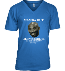 Mamba out always smiles, It's Kobe Bryant of today. Men's V-Neck Men's V-Neck - HHHstores