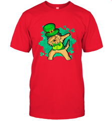 Dabbing Irish Terrier Dog Leprechaun St Patricks Day Ireland Men's T-Shirt Men's T-Shirt - HHHstores