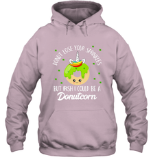 Donutcorn Funny Cute Donut Unicorn Irish St Patrick's Day Hooded Sweatshirt Hooded Sweatshirt - HHHstores