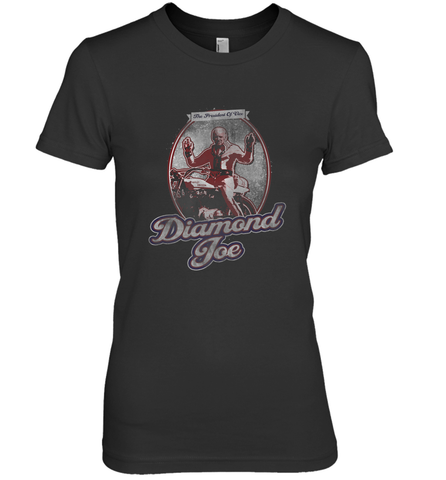 The Onion's Official 'Diamond Joe' Biden Women's Premium T-Shirt Women's Premium T-Shirt / Black / XS Women's Premium T-Shirt - HHHstores