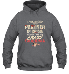God sent me crazy grandma Hooded Sweatshirt Hooded Sweatshirt - HHHstores