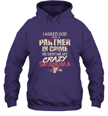 God sent me crazy grandma Hooded Sweatshirt Hooded Sweatshirt - HHHstores