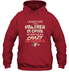 God sent me crazy grandma Hooded Sweatshirt Hooded Sweatshirt - HHHstores