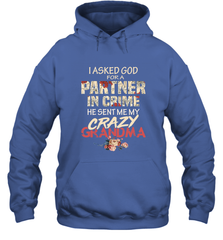 God sent me crazy grandma Hooded Sweatshirt Hooded Sweatshirt - HHHstores