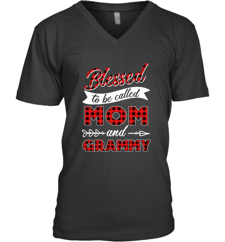 Blessed to be called Mom and Grammy Men's V-Neck Men's V-Neck / Black / S Men's V-Neck - HHHstores