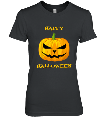 Happy Halloween Scary Pumpkin Tee Women's Premium T-Shirt Women's Premium T-Shirt / Black / XS Women's Premium T-Shirt - HHHstores