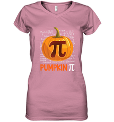 Pumpkin Pi Shirt Math Halloween Thanksgiving Costume Pie Day Women's V-Neck T-Shirt Women's V-Neck T-Shirt - HHHstores