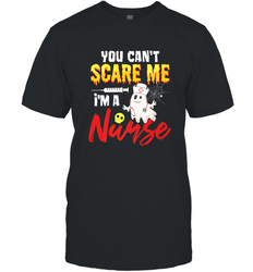 You Can't Scare Me I'm A Nurse Funny Halloween Witch Hat Men's T-Shirt