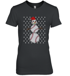 UGLY CHRISTMAS Baseball Snowman Holiday Santa Funny Men Gift Women's Premium T-Shirt