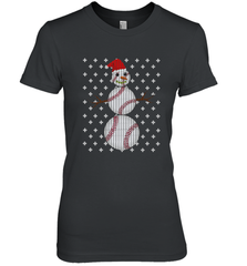 UGLY CHRISTMAS Baseball Snowman Holiday Santa Funny Men Gift Women's Premium T-Shirt Women's Premium T-Shirt - HHHstores