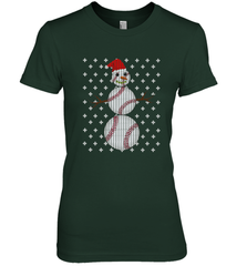 UGLY CHRISTMAS Baseball Snowman Holiday Santa Funny Men Gift Women's Premium T-Shirt Women's Premium T-Shirt - HHHstores