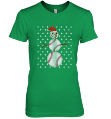 UGLY CHRISTMAS Baseball Snowman Holiday Santa Funny Men Gift Women's Premium T-Shirt Women's Premium T-Shirt - HHHstores