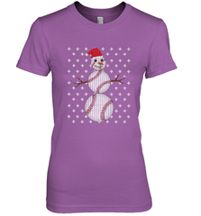 UGLY CHRISTMAS Baseball Snowman Holiday Santa Funny Men Gift Women's Premium T-Shirt Women's Premium T-Shirt - HHHstores