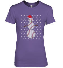 UGLY CHRISTMAS Baseball Snowman Holiday Santa Funny Men Gift Women's Premium T-Shirt Women's Premium T-Shirt - HHHstores