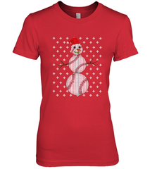 UGLY CHRISTMAS Baseball Snowman Holiday Santa Funny Men Gift Women's Premium T-Shirt Women's Premium T-Shirt - HHHstores