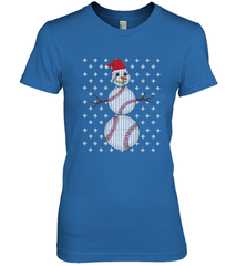 UGLY CHRISTMAS Baseball Snowman Holiday Santa Funny Men Gift Women's Premium T-Shirt Women's Premium T-Shirt - HHHstores