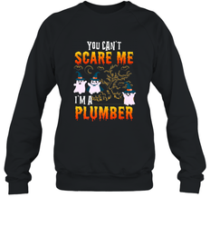 You Can't Scare Me I'm A Plumber T Shirt Plumber Halloween Crewneck Sweatshirt