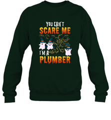 You Can't Scare Me I'm A Plumber T Shirt Plumber Halloween Crewneck Sweatshirt Crewneck Sweatshirt - HHHstores