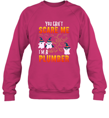 You Can't Scare Me I'm A Plumber T Shirt Plumber Halloween Crewneck Sweatshirt Crewneck Sweatshirt - HHHstores
