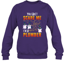You Can't Scare Me I'm A Plumber T Shirt Plumber Halloween Crewneck Sweatshirt Crewneck Sweatshirt - HHHstores