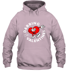 Dabbing Heart For Valentine's Day Art Graphics Heart Gift Hooded Sweatshirt Hooded Sweatshirt - HHHstores