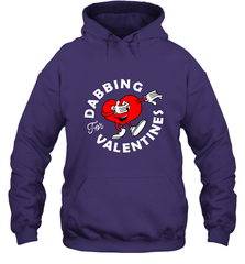 Dabbing Heart For Valentine's Day Art Graphics Heart Gift Hooded Sweatshirt Hooded Sweatshirt - HHHstores