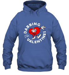 Dabbing Heart For Valentine's Day Art Graphics Heart Gift Hooded Sweatshirt Hooded Sweatshirt - HHHstores