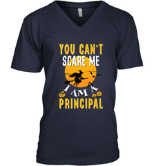 You Can't Scare Me Principal Quote Halloween Funny Costume Men's V-Neck Men's V-Neck - HHHstores