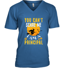 You Can't Scare Me Principal Quote Halloween Funny Costume Men's V-Neck Men's V-Neck - HHHstores