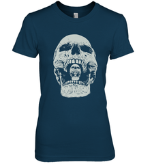 Vintage Halloween Skull Design For Trick or Treating Women's Premium T-Shirt Women's Premium T-Shirt - HHHstores