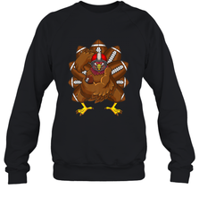 Cool Turkey Football Feathers Funny Thanksgiving Sports Crewneck Sweatshirt Crewneck Sweatshirt - HHHstores