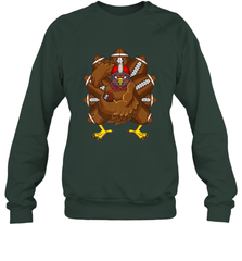 Cool Turkey Football Feathers Funny Thanksgiving Sports Crewneck Sweatshirt Crewneck Sweatshirt - HHHstores