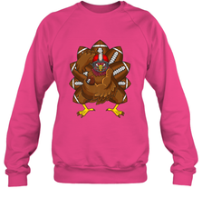 Cool Turkey Football Feathers Funny Thanksgiving Sports Crewneck Sweatshirt Crewneck Sweatshirt - HHHstores