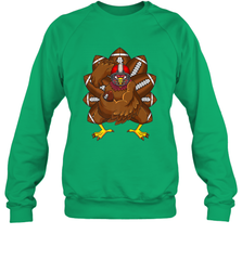 Cool Turkey Football Feathers Funny Thanksgiving Sports Crewneck Sweatshirt Crewneck Sweatshirt - HHHstores