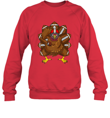 Cool Turkey Football Feathers Funny Thanksgiving Sports Crewneck Sweatshirt Crewneck Sweatshirt - HHHstores