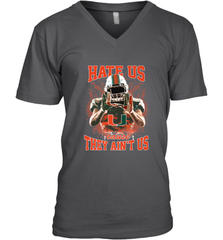 Miami Hurricanes Hate Us Cause They Ain'T Us T Shirt Men's V-Neck Men's V-Neck - HHHstores