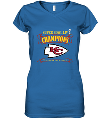 NFL Kansas City Chiefs Pro Line by Fanatics Super Bowl LIV Champions Women's V-Neck T-Shirt Women's V-Neck T-Shirt - HHHstores