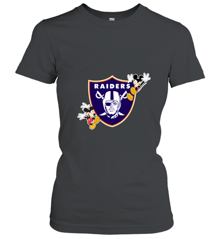 Nfl Oakland Raiders Champion Mickey Mouse Women's T-Shirt Women's T-Shirt / Black / S Women's T-Shirt - HHHstores
