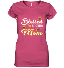 Blessed to be called Mom Women's V-Neck T-Shirt Women's V-Neck T-Shirt - HHHstores