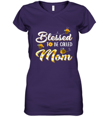 Blessed to be called Mom Women's V-Neck T-Shirt Women's V-Neck T-Shirt - HHHstores
