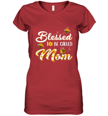 Blessed to be called Mom Women's V-Neck T-Shirt Women's V-Neck T-Shirt - HHHstores