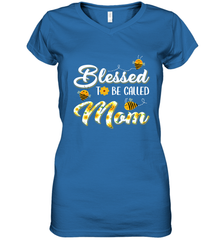 Blessed to be called Mom Women's V-Neck T-Shirt Women's V-Neck T-Shirt - HHHstores