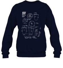 Aqua Teen Hunger Force Master Shake Sculptin Diagram Crewneck Sweatshirt Crewneck Sweatshirt - HHHstores