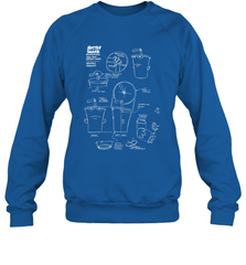 Aqua Teen Hunger Force Master Shake Sculptin Diagram Crewneck Sweatshirt Crewneck Sweatshirt - HHHstores