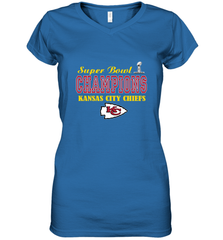 NFL super bowl Kansas City Chiefs champions Women's V-Neck T-Shirt Women's V-Neck T-Shirt - HHHstores