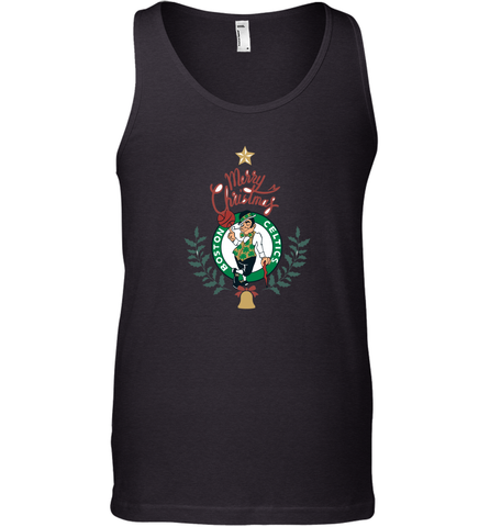 NBA Boston Celtics Logo merry Christmas gilf Men's Tank Top Men's Tank Top / Black / XS Men's Tank Top - HHHstores
